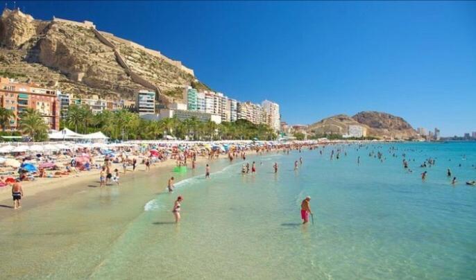 Alicante Centre ,Plage Et Quartier Anime,Wifi ,Climatisation Exterior photo